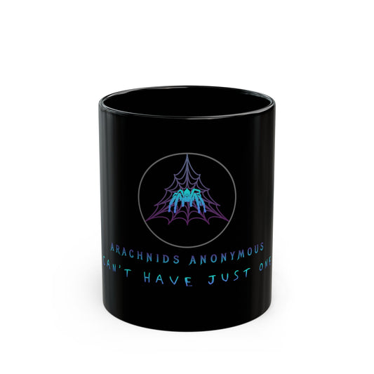 Arachnids Anonymous Black Mug (11oz, 15oz)