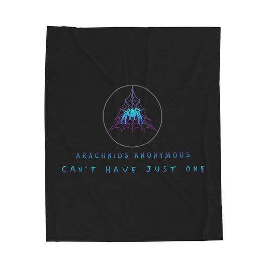 Arachnids Anonymous Velveteen Plush Blanket
