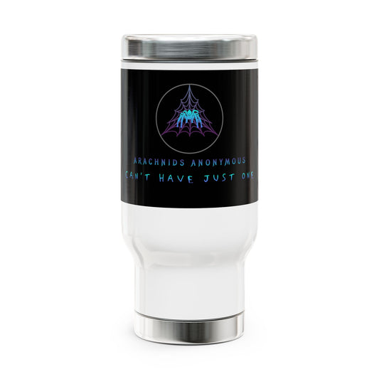 Arachnids Anonymous Stainless Steel Travel Mug with Handle, 14oz