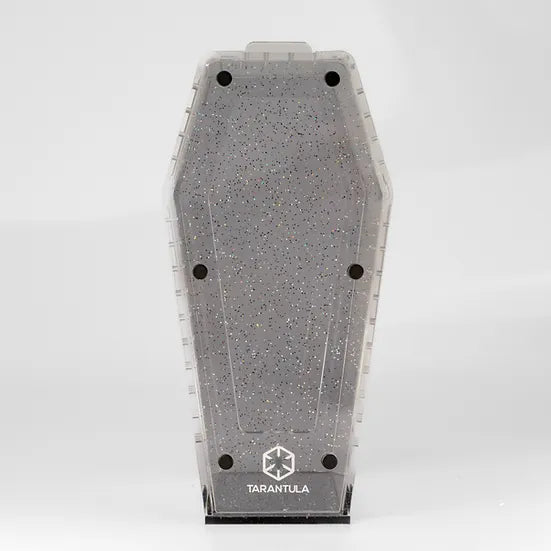 Medium - Glitter Gray Tarantula Cribs Coffin
