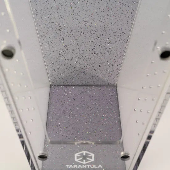 Medium - Glitter Gray Tarantula Cribs Coffin