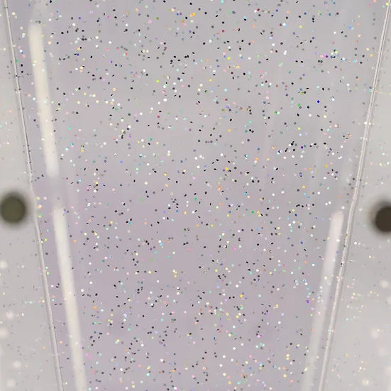 Medium - Glitter Gray Tarantula Cribs Coffin
