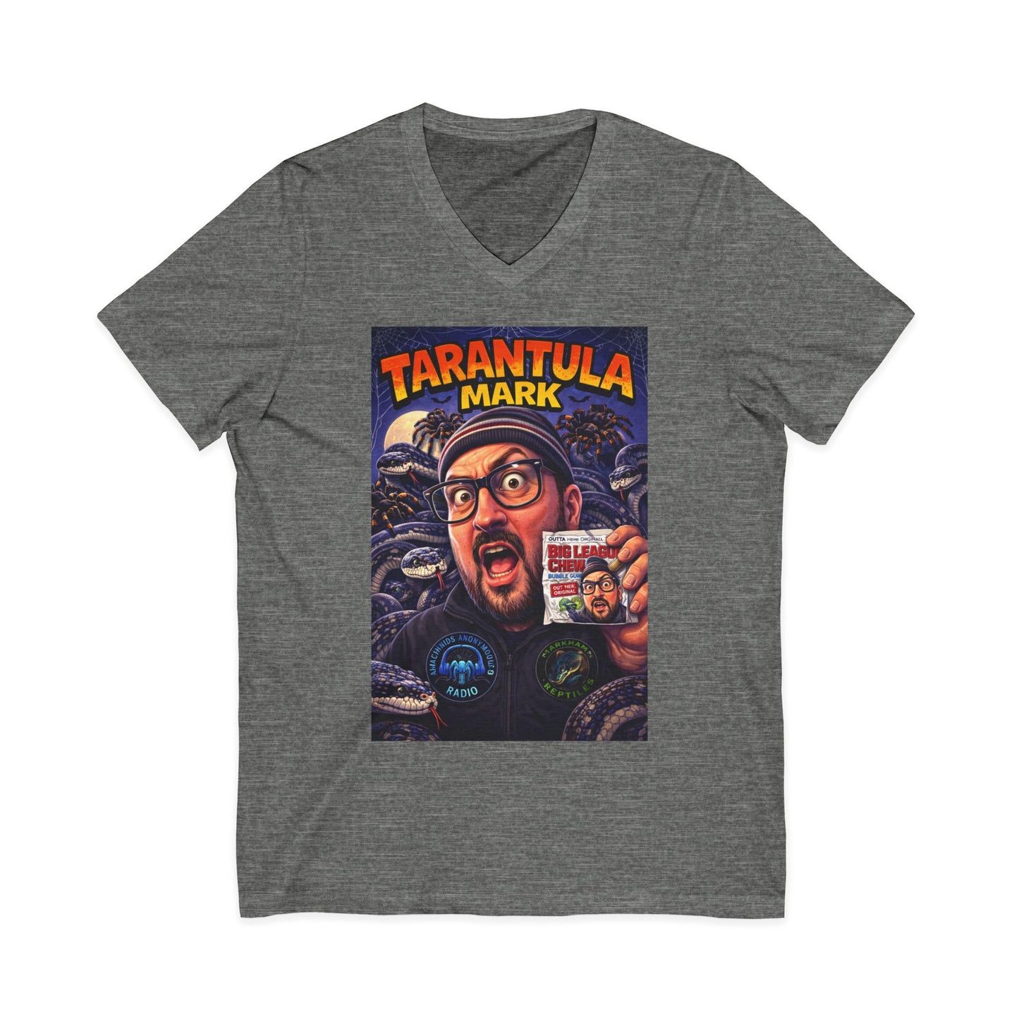 Tarantula Mark Unisex Jersey Short Sleeve V-Neck Tee