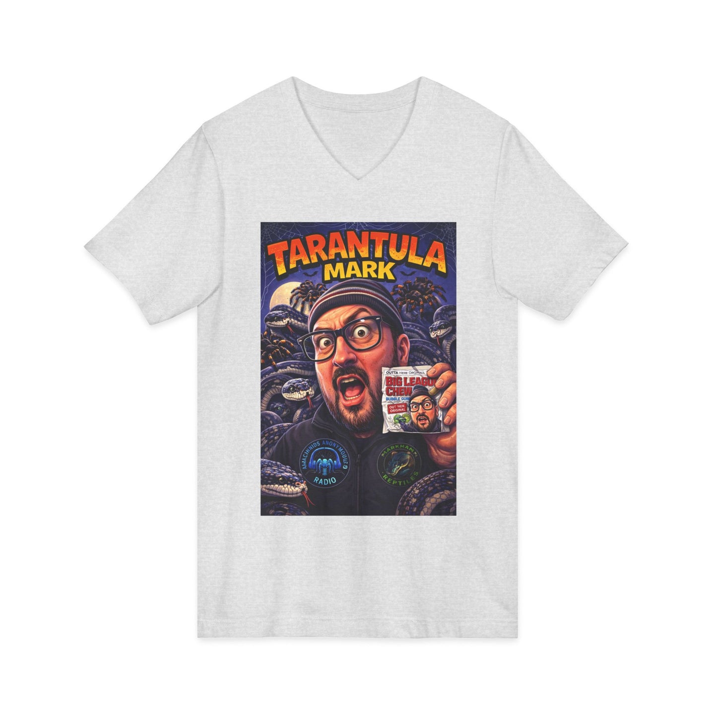 Tarantula Mark Unisex Jersey Short Sleeve V-Neck Tee