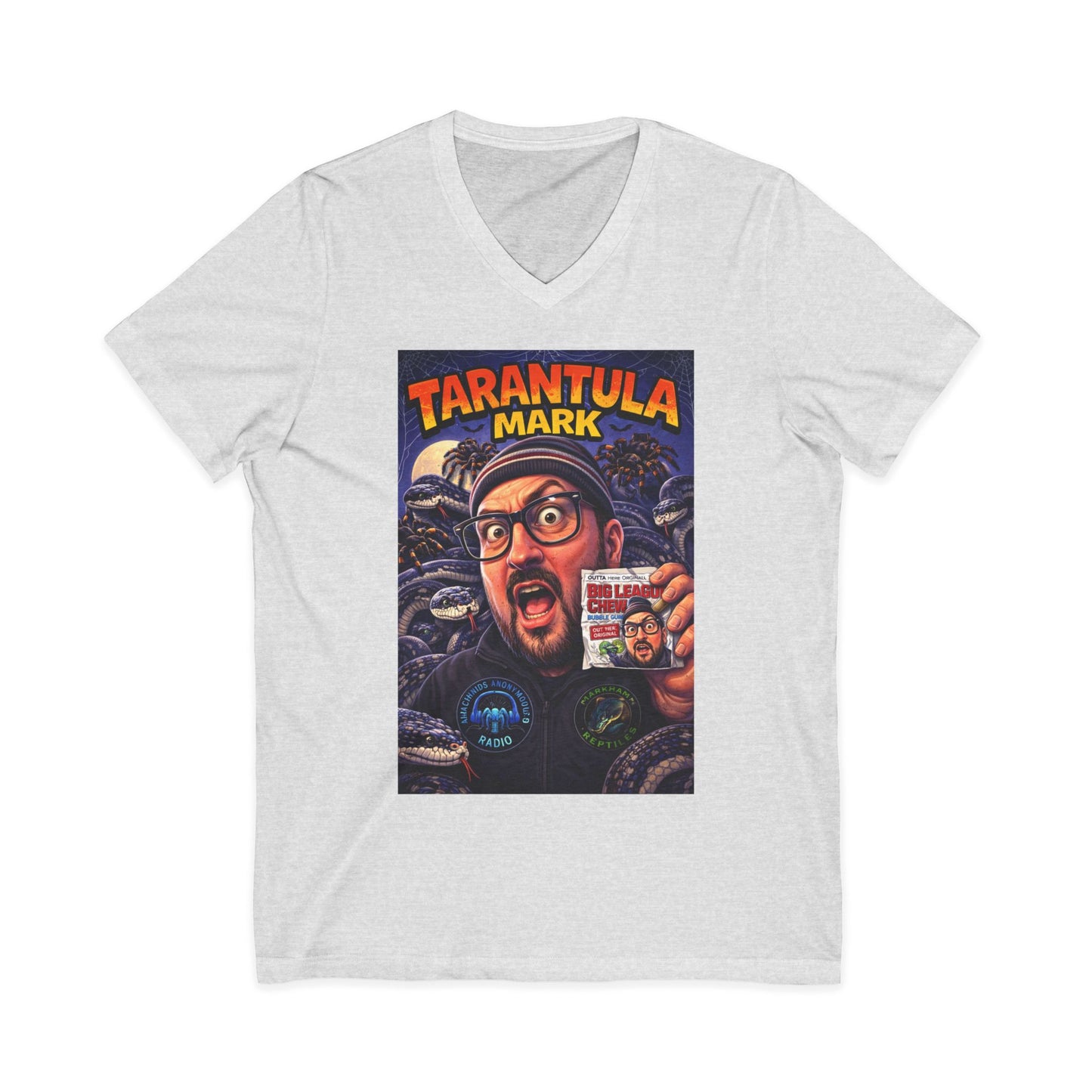 Tarantula Mark Unisex Jersey Short Sleeve V-Neck Tee