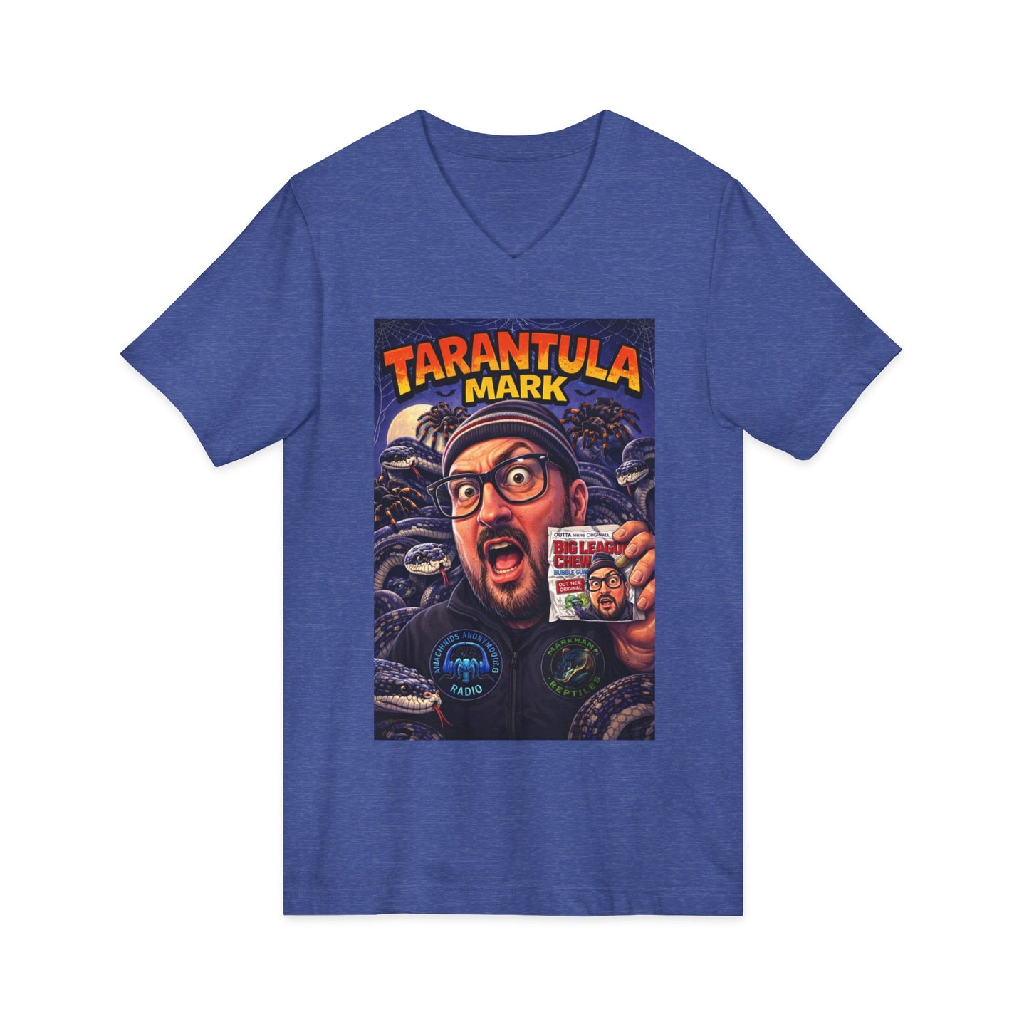 Tarantula Mark Unisex Jersey Short Sleeve V-Neck Tee