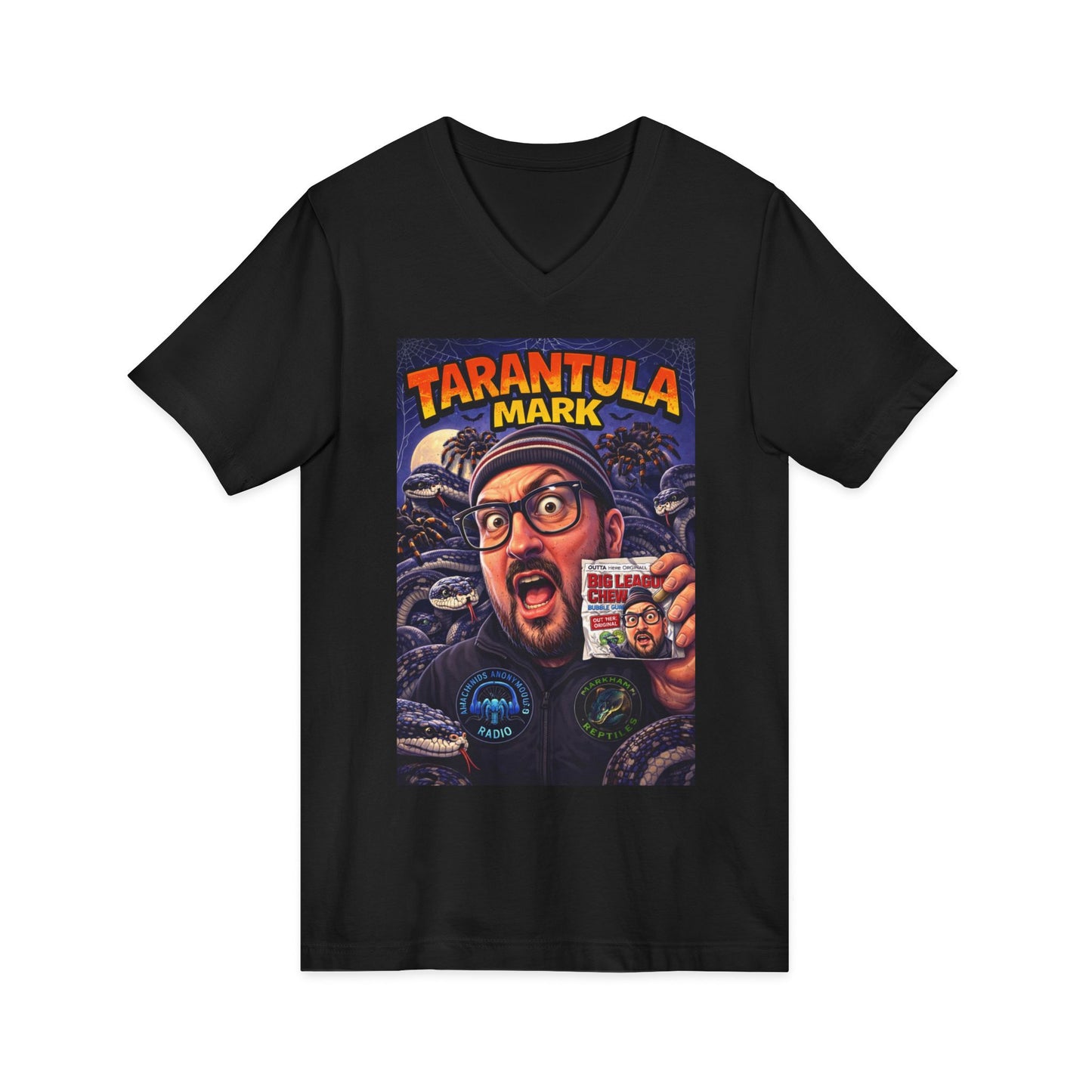 Tarantula Mark Unisex Jersey Short Sleeve V-Neck Tee