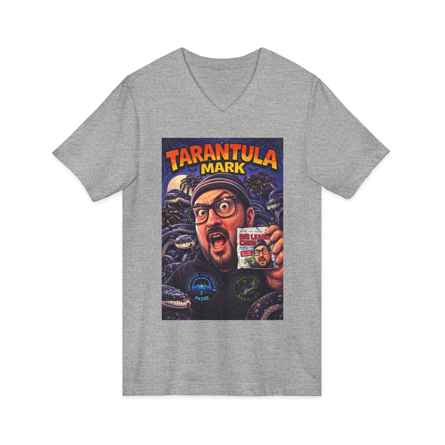 Tarantula Mark Unisex Jersey Short Sleeve V-Neck Tee