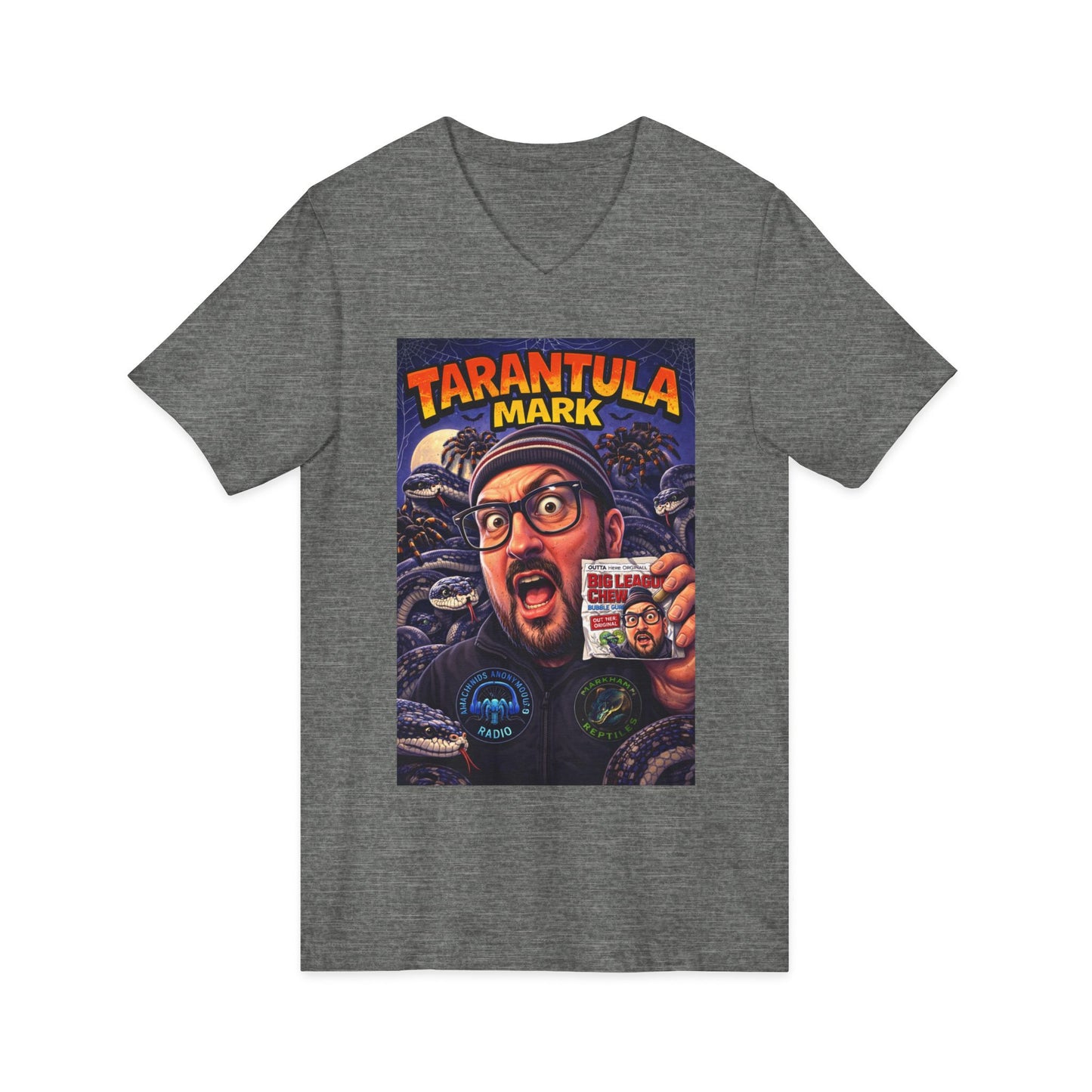 Tarantula Mark Unisex Jersey Short Sleeve V-Neck Tee