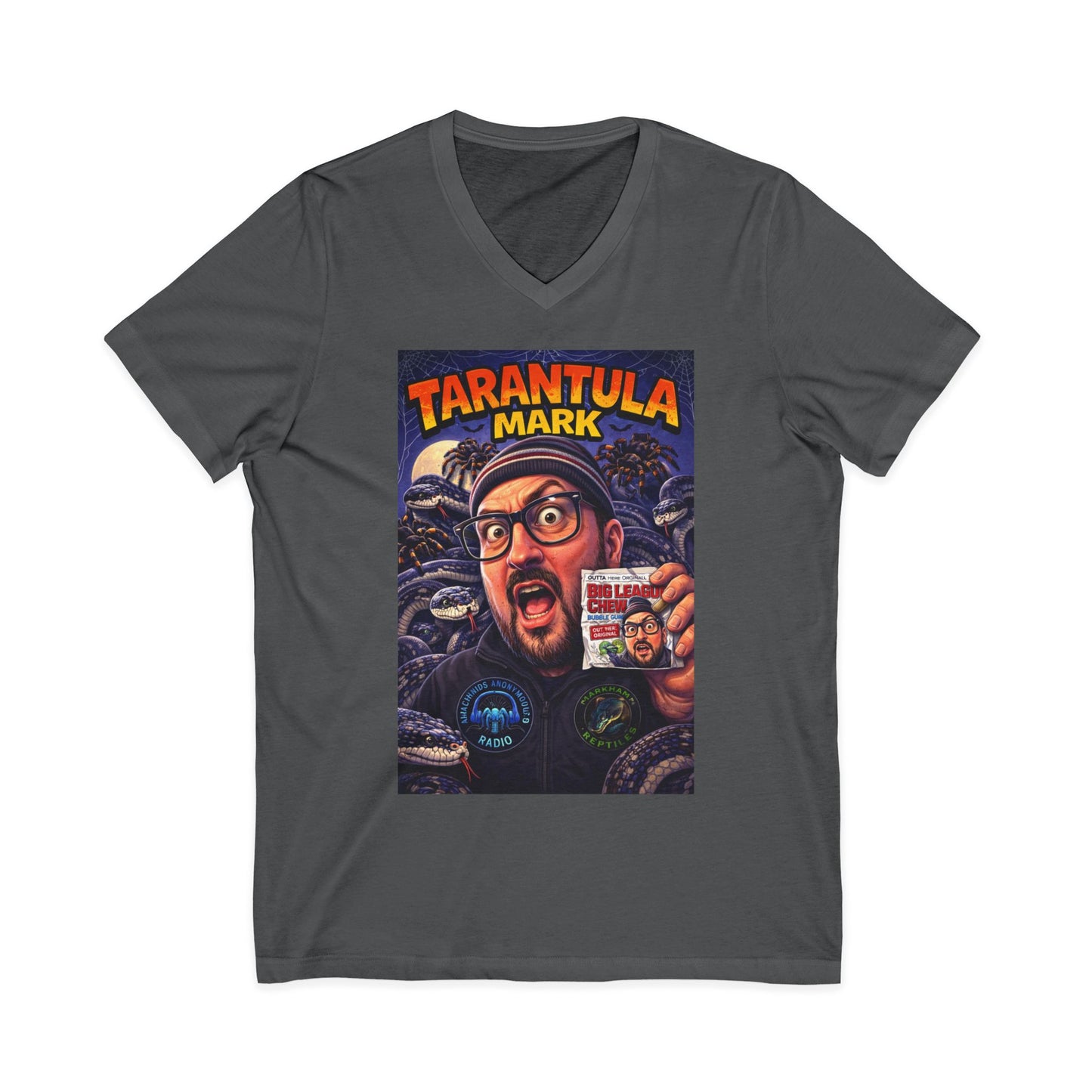 Tarantula Mark Unisex Jersey Short Sleeve V-Neck Tee