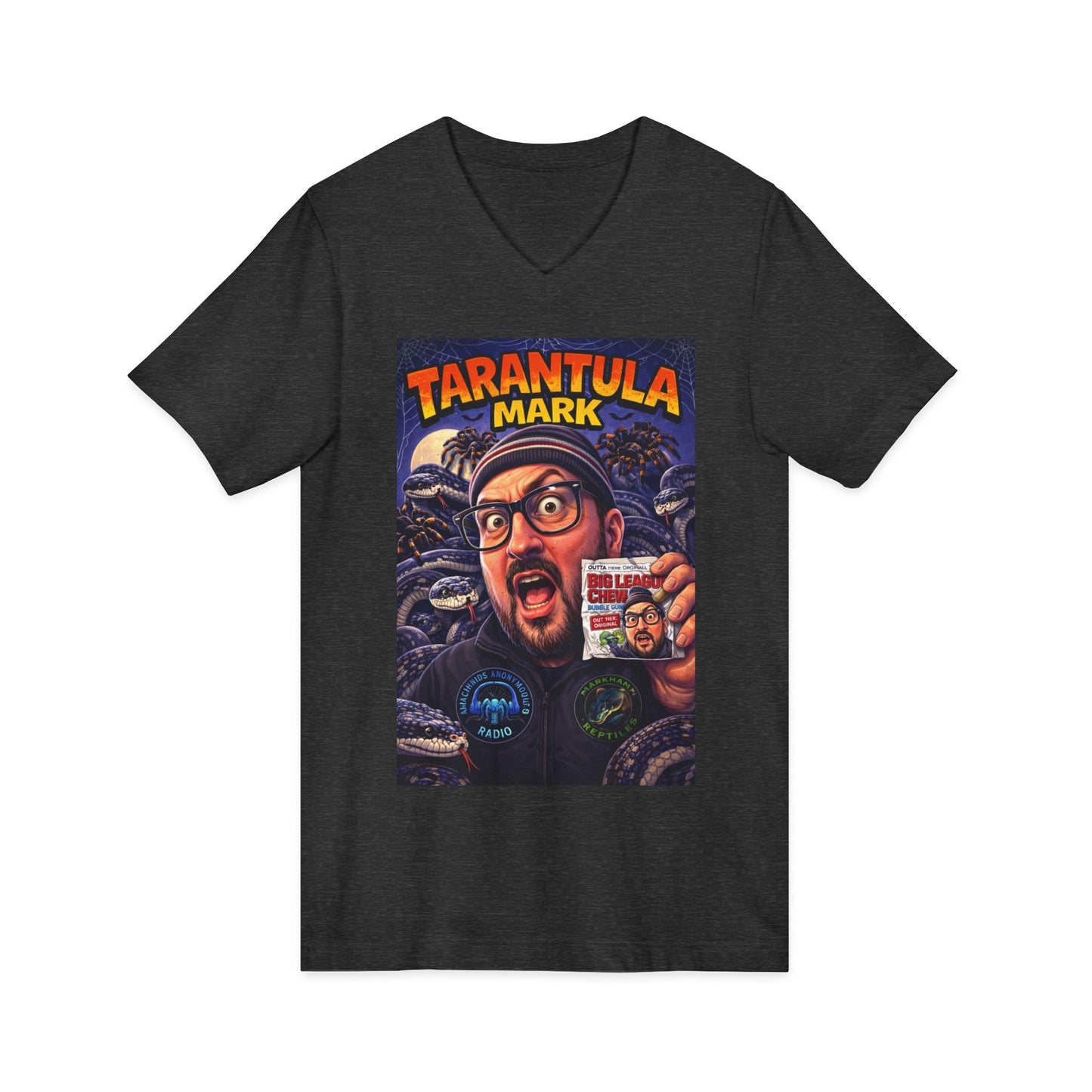 Tarantula Mark Unisex Jersey Short Sleeve V-Neck Tee