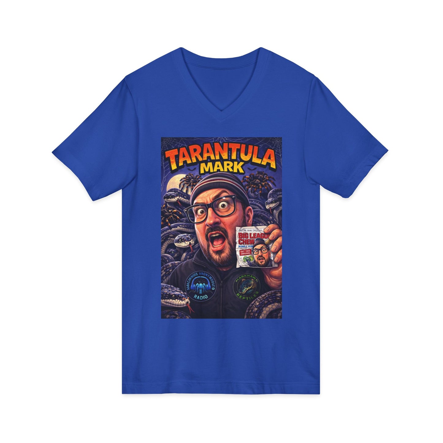 Tarantula Mark Unisex Jersey Short Sleeve V-Neck Tee