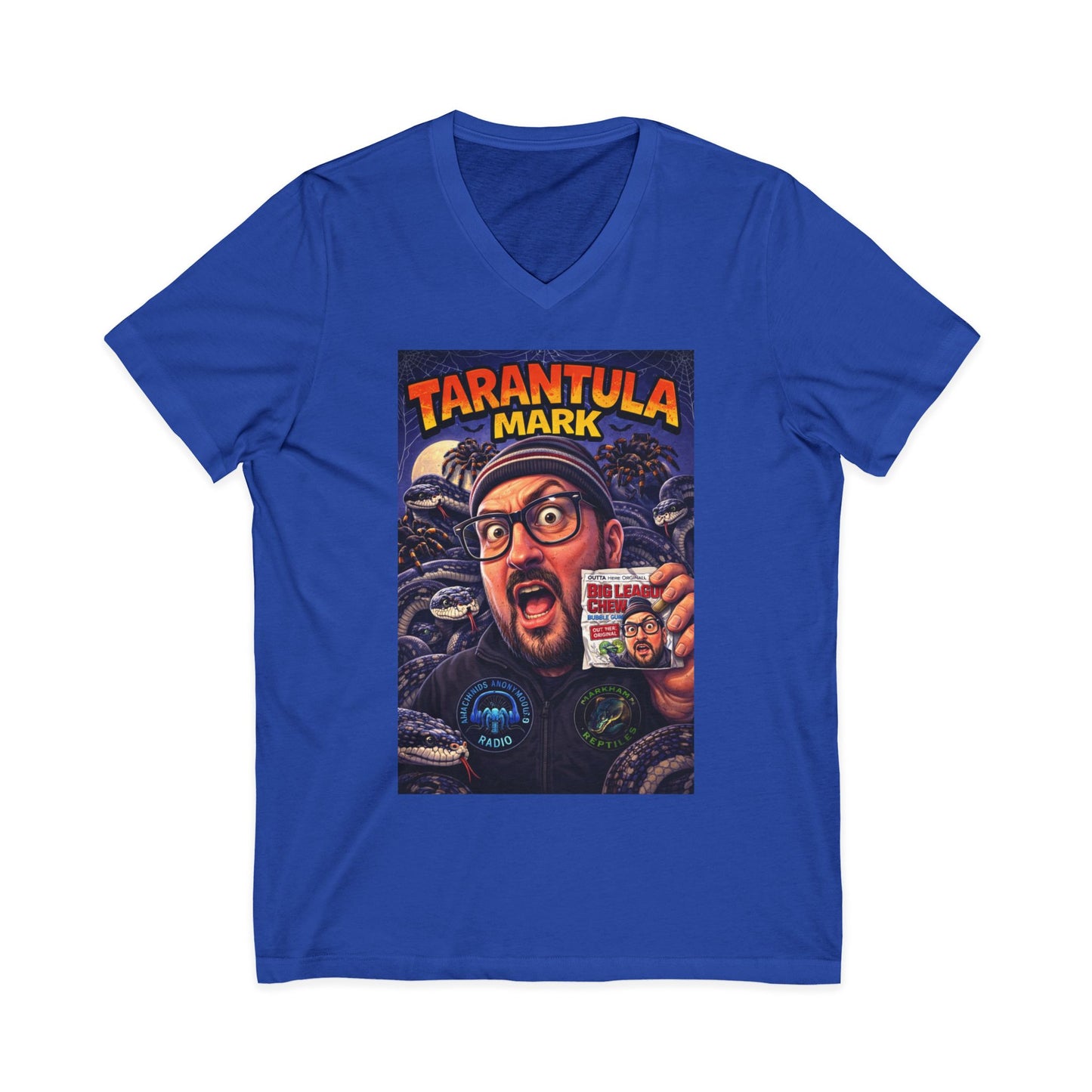 Tarantula Mark Unisex Jersey Short Sleeve V-Neck Tee