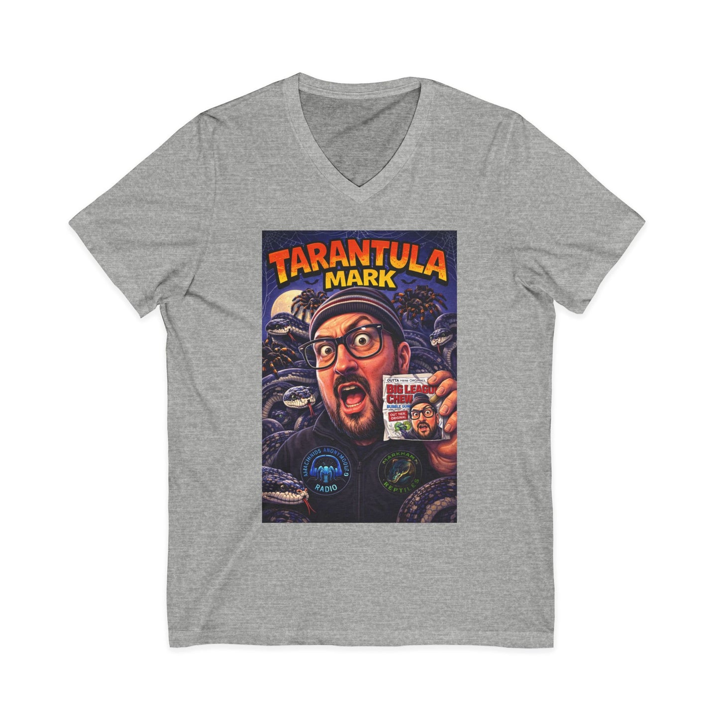 Tarantula Mark Unisex Jersey Short Sleeve V-Neck Tee