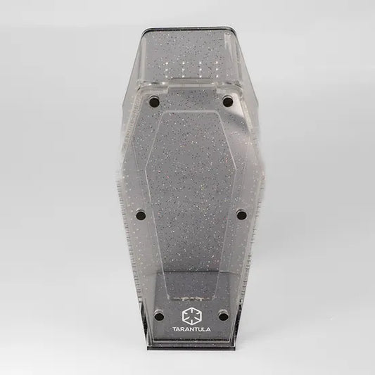 Medium - Glitter Gray Tarantula Cribs Coffin